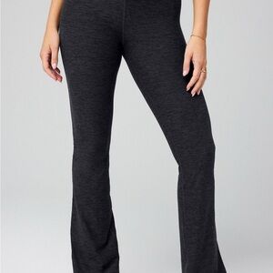 Fabletics Black and Gray Boot Cut Flare yoga work out pants leggings